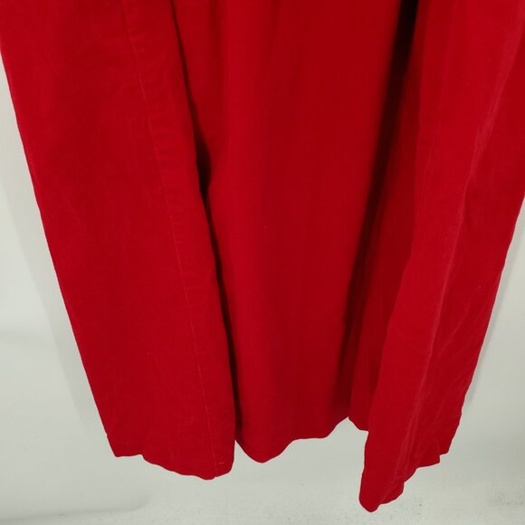 VTG 90s Bonnie & Norma 100% Cotton Corduroy Sz Medium Petite Red - Picture 11 of 12